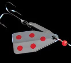 Jake's Lures Jake's Stream-A-Lure, Acqua Dolce -Negozio Strumenti Pesca Economico 2. silver red dots spinner 600x533 1080x1080
