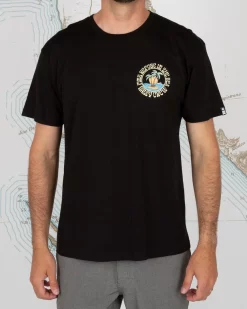 Equipaggio Salato Dos Palms Premium S/S Tee Abbigliamento Nero