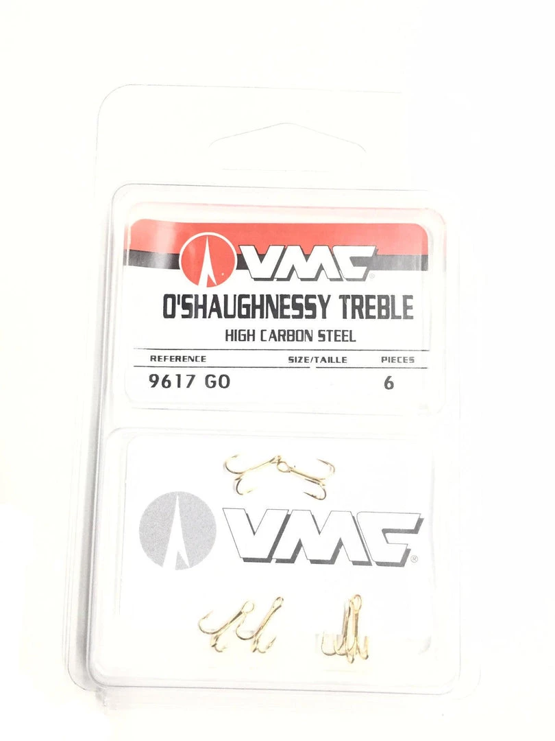 VMC O'Shaughnessy Gold Treble Hooks 2 VMC O'Shaughnessy Gold Treble Hooks - immagine 2
