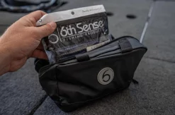 Tackle Storage 6th Sense Bait Bag -Negozio Strumenti Pesca Economico 6th Sense Worm Bag Charcoal Open 1080x1080