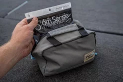 Tackle Storage 6th Sense Bait Bag -Negozio Strumenti Pesca Economico 6th Sense Worm Bag Gray Open 1080x1080