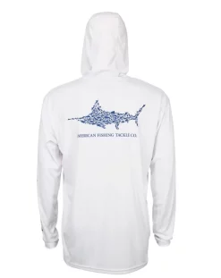 Aftco Jigfish Hooded Performance Shirt - Bianco
