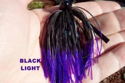 California Reservoir Lures Johnny C's Pro Staff Football Jigs 1/2 Oz -Negozio Strumenti Pesca Economico BLACK LIGHT 1080x1080