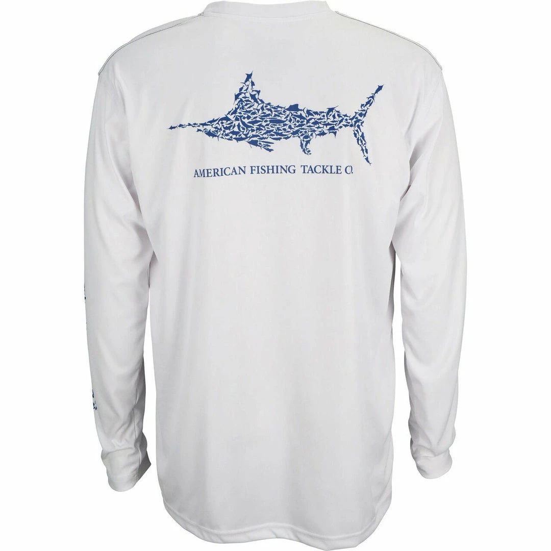 Aftco Jigfish Protezione UV LS Camicia Da Pesca - Bianco 2 Aftco Jigfish Protezione UV LS Camicia Da Pesca - Bianco - immagine 2