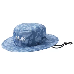 Huk Running Lakes Boonie Cappello In Titanio Blu Apparel