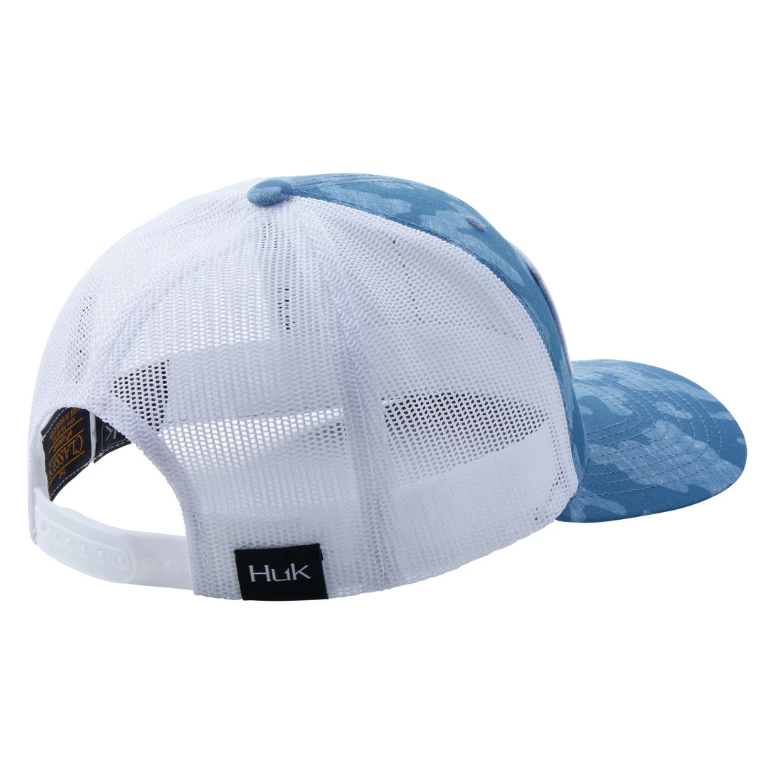 Huk Running Lakes Trucker Hat Titanium Blue Apparel 2 Huk Running Lakes Trucker Hat Titanium Blue Apparel - immagine 2