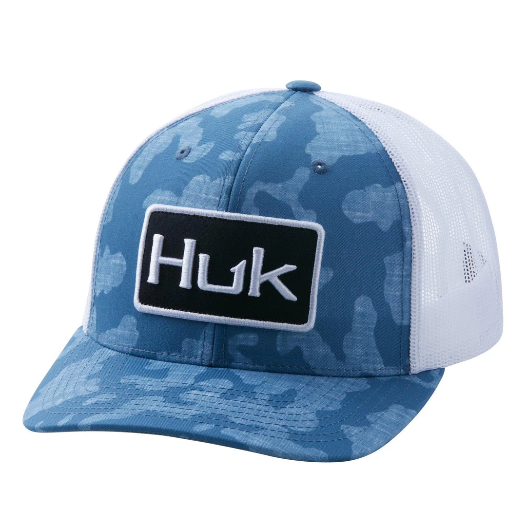 Huk Running Lakes Trucker Hat Titanium Blue Apparel 1 Huk Running Lakes Trucker Hat Titanium Blue Apparel