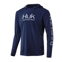 Huk ICON X Felpa Manica Lunga Tech Tee -Negozio Strumenti Pesca Economico HUK Huk Icon X Hoodie H1200139 409 Sargasso Sea Hero Front 1080x1080