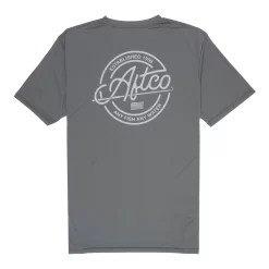 Aftco Momentum SS Performance Shirt Carboncino