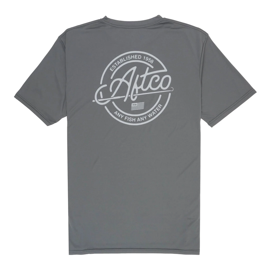 Aftco Momentum SS Performance Shirt Carboncino 1 Aftco Momentum SS Performance Shirt Carboncino