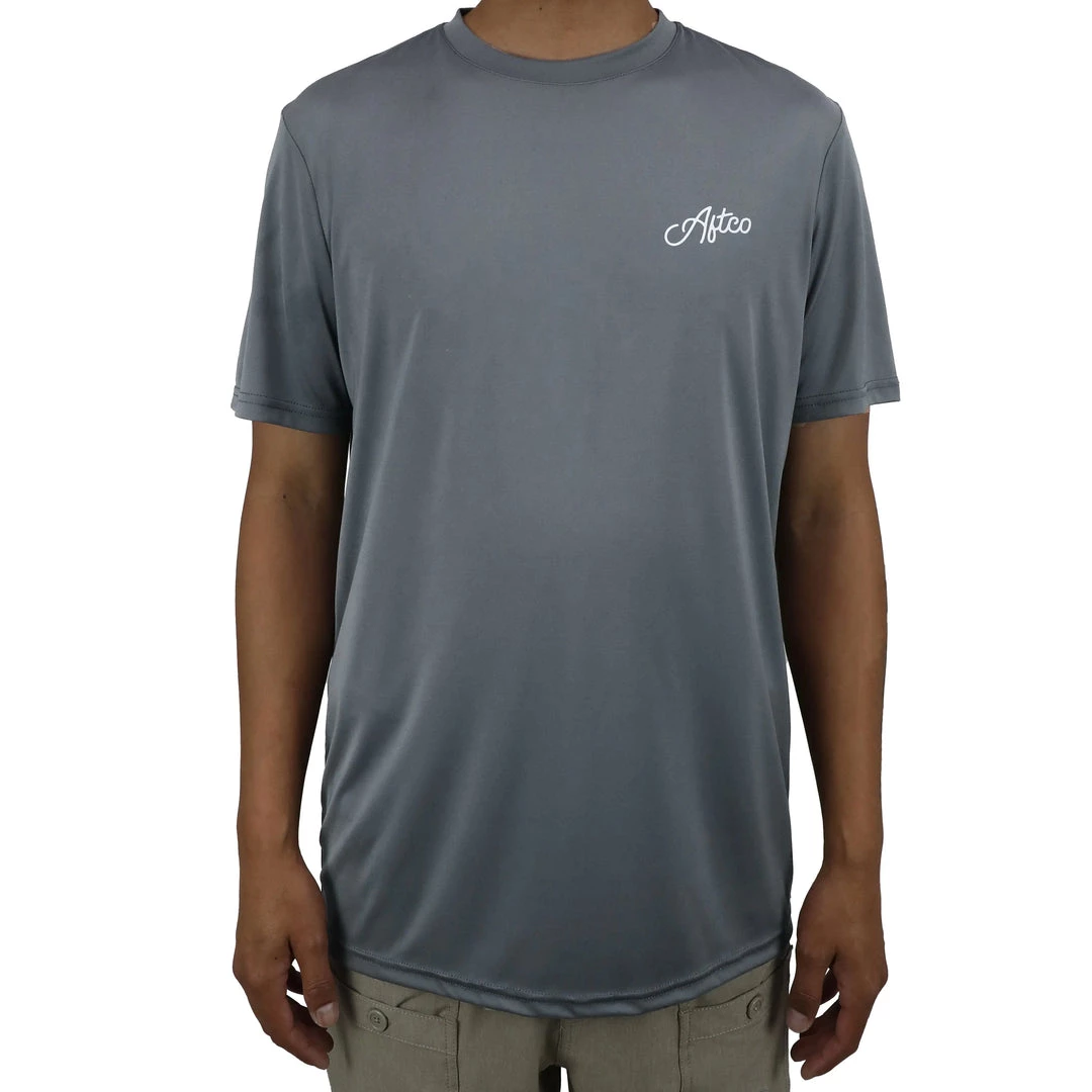Aftco Momentum SS Performance Shirt Carboncino 3 Aftco Momentum SS Performance Shirt Carboncino - immagine 3