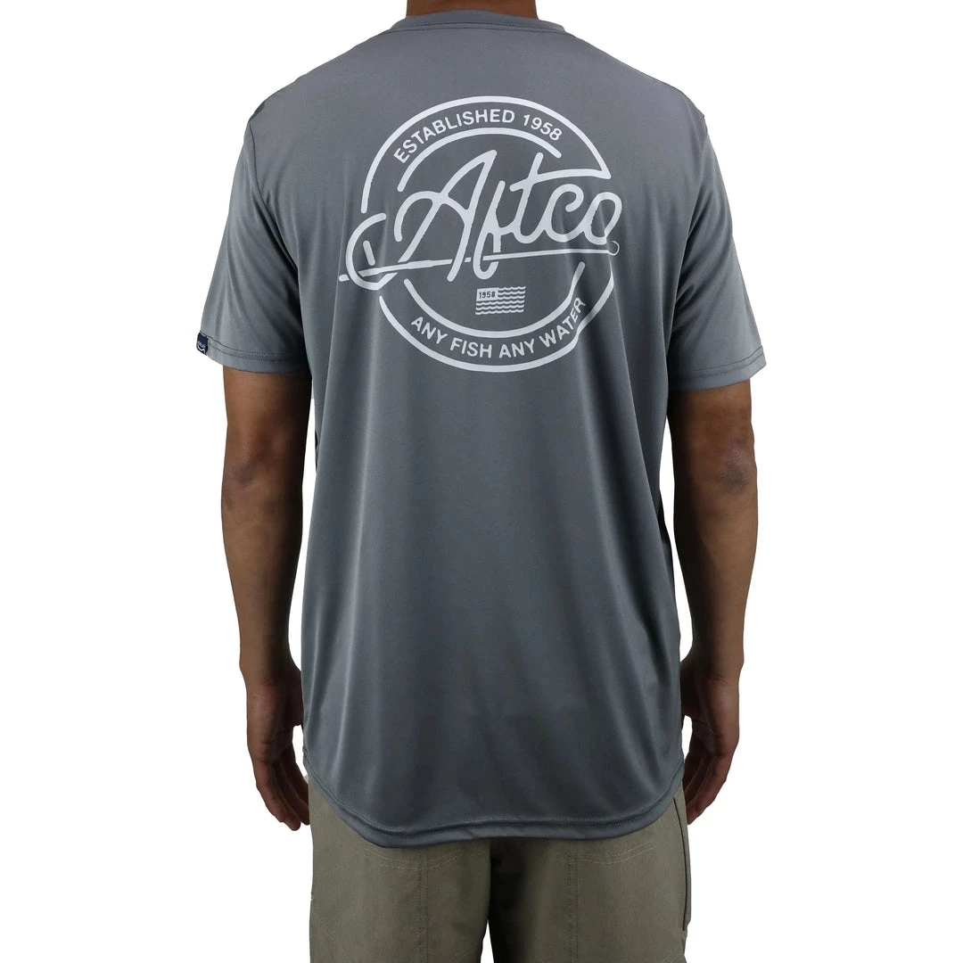 Aftco Momentum SS Performance Shirt Carboncino 4 Aftco Momentum SS Performance Shirt Carboncino - immagine 4