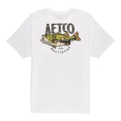 Aftco Wild Catch Maniche Corte Tee Bianco