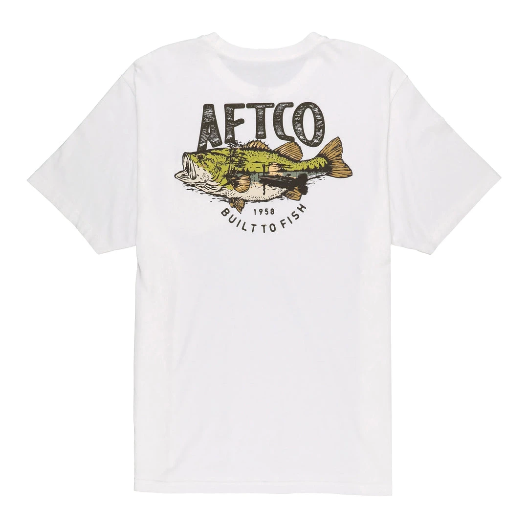 Aftco Wild Catch Maniche Corte Tee Bianco 1 Aftco Wild Catch Maniche Corte Tee Bianco