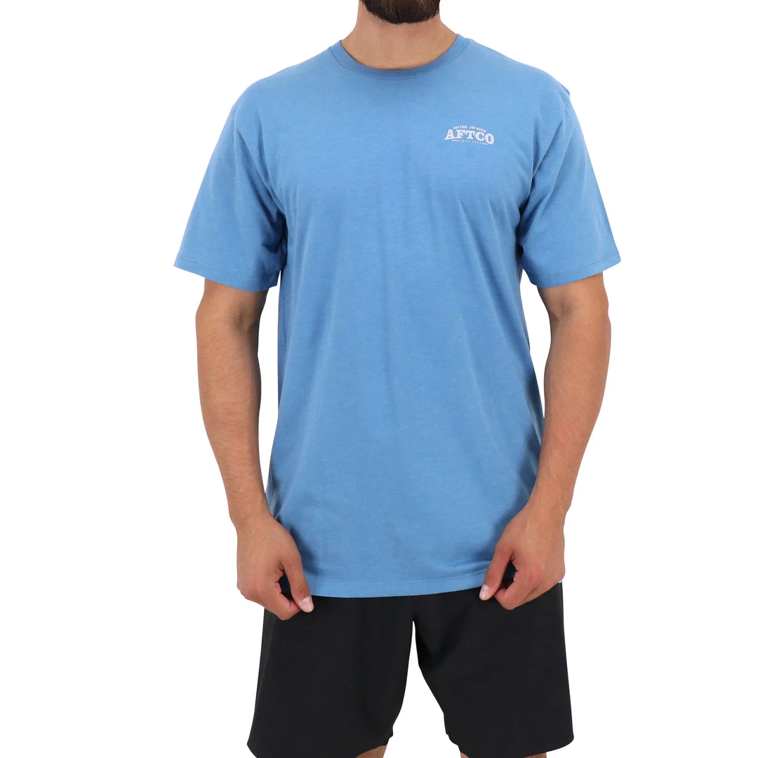 Aftco Pesa In T-shirt Tonno SS - Azure Heather 3 Aftco Pesa In T-shirt Tonno SS - Azure Heather - immagine 3