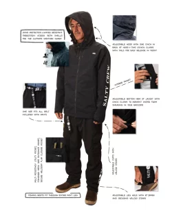 Acqua Dolce Salty Crew Pinnacle Black Pants -Negozio Strumenti Pesca Economico SaltyCrewPinnacleOuterwear 1080x1080