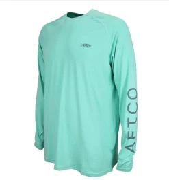 Aftco Samurai LS Sun Protection Shirt - Opal