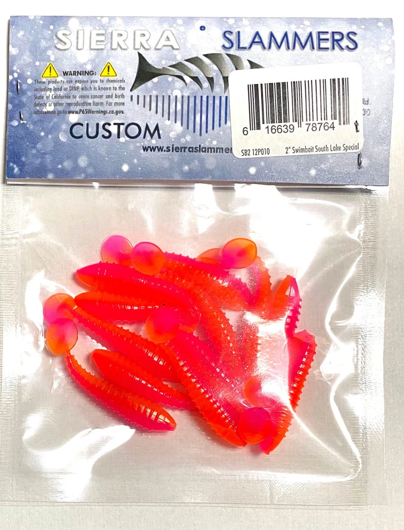 Sierra Slammers 2" Trout Bulk Swimbaits Freshwater 2 Sierra Slammers 2" Trout Bulk Swimbaits Freshwater - immagine 2