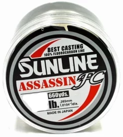 Sunline Assassin FC Fluorocarbon Line 660 Yards Acqua Dolce