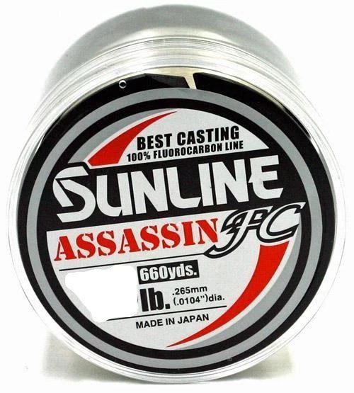 Sunline Assassin FC Fluorocarbon Line 660 Yards Acqua Dolce 1 Sunline Assassin FC Fluorocarbon Line 660 Yards Acqua Dolce