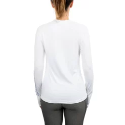 Aftco Donna Samurai LS Sun Protection Shirt Bianco -Negozio Strumenti Pesca Economico W61109 WHT 5 1080x1080