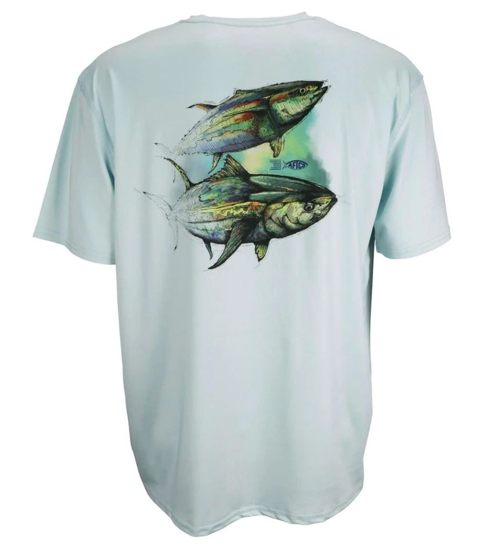 Aftco Wingman SS Performance Shirt - Mist 1 Aftco Wingman SS Performance Shirt - Mist