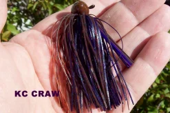 California Reservoir Lures Johnny C's Pro Staff Football Jigs 3/8 Oz Acqua Dolce