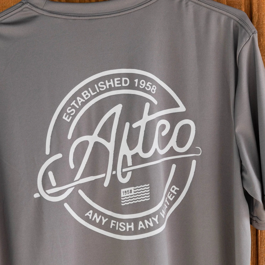 Aftco Momentum SS Performance Shirt Carboncino 2 Aftco Momentum SS Performance Shirt Carboncino - immagine 2