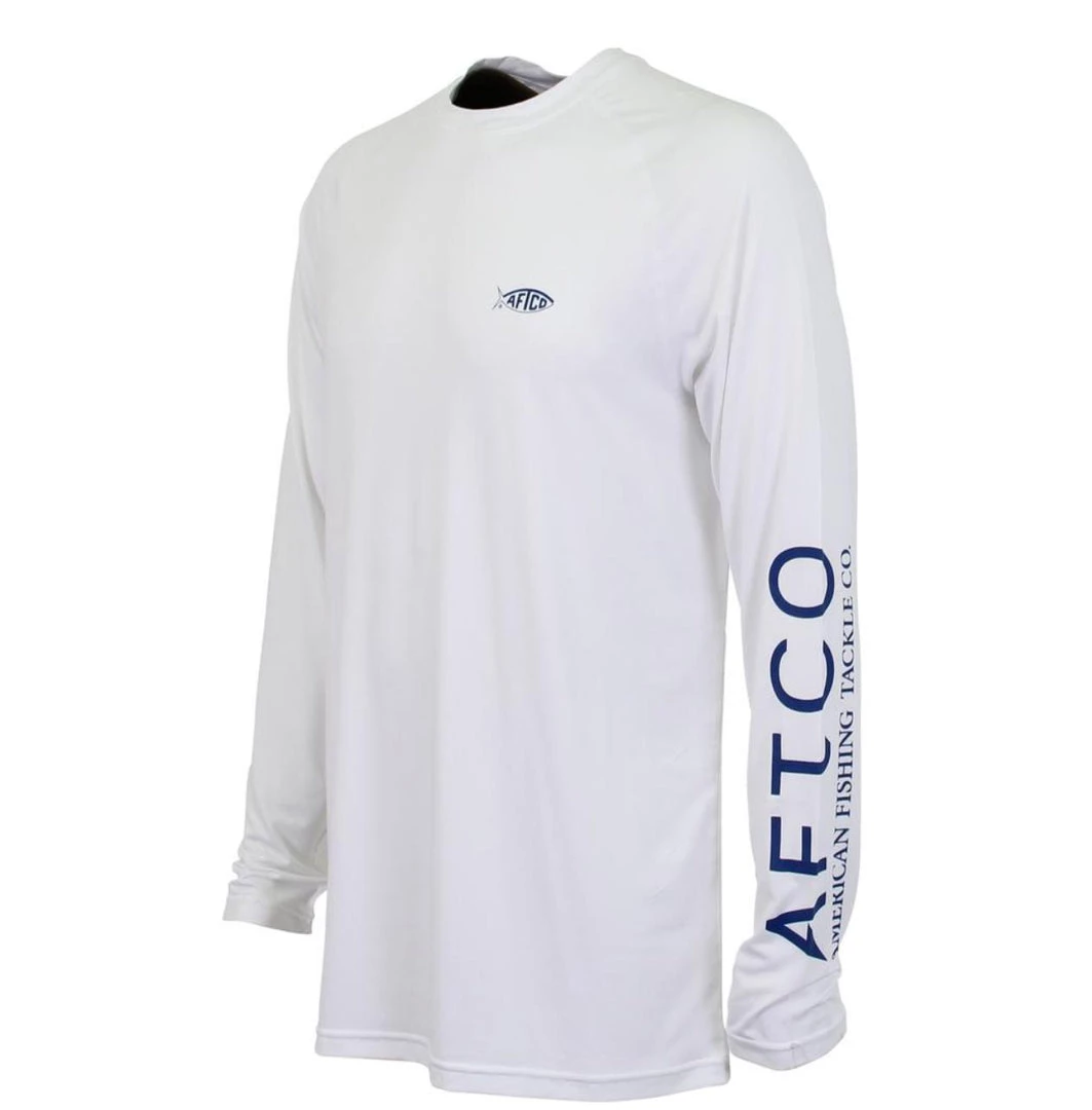 Aftco Samurai L/S Sun Protection Shirt - Bianco 1 Aftco Samurai L/S Sun Protection Shirt - Bianco