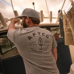 Aftco Westside Maniche Corte Tee Meteorite Nero Heather -Negozio Strumenti Pesca Economico westside tee 1080x1080